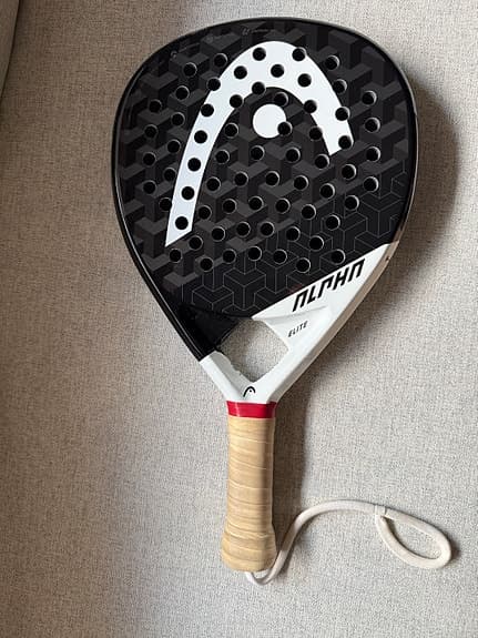 Head Alpha Elite padelracket svart/vit