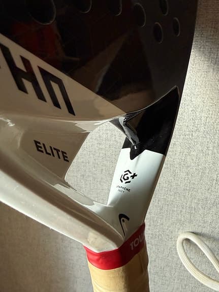 Head Alpha Elite padelracket svart/vit