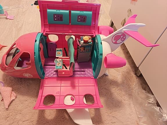 Barbie flygplan med tillbehör