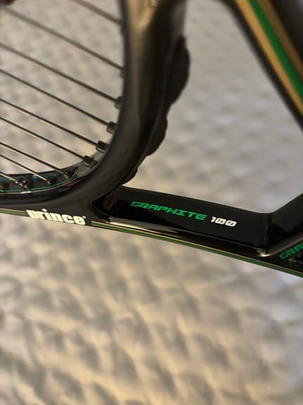 Prince Graphite 100 tennisracket svart/grön