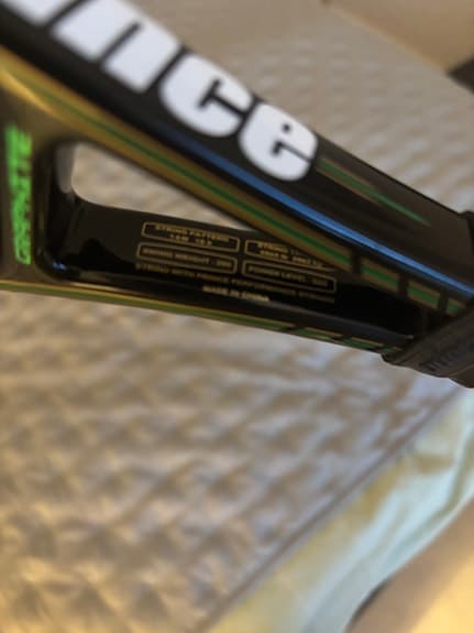 Prince Graphite 100 tennisracket svart/grön