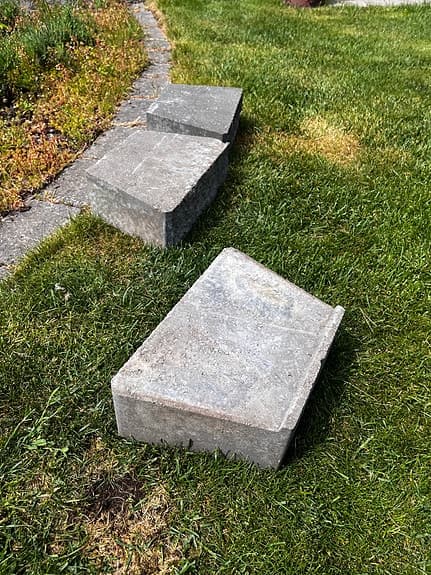 Haga mini Betongsten / trappsten grå till trädgård
