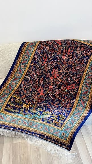100x150 cm Matta – Bambusilke/Persisk stil – Helt ny