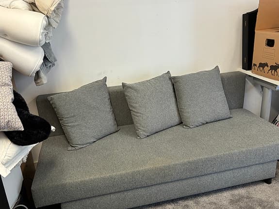 IKEA grå soffa 3-sits, Älvdalen