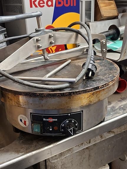 Krampouz elektrisk crepegrill med spridare