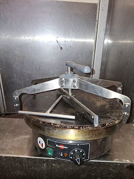 Krampouz elektrisk crepegrill med spridare