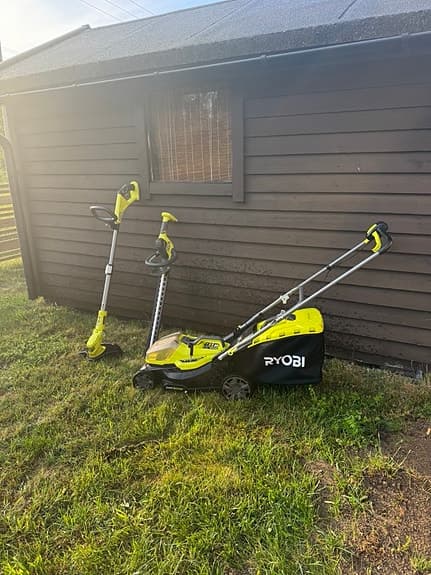 Ryobi gräsklippare, trimmer och häcksax