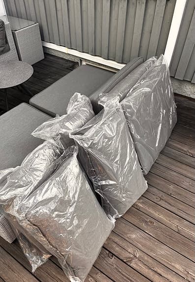 Fint loungeset i konstrotting!