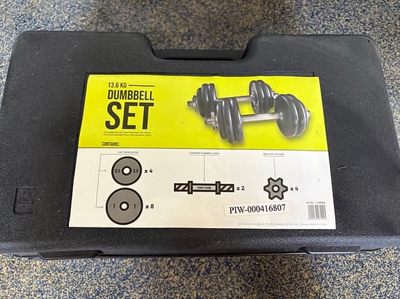 Dumbbell Set 13,6 kg med skivstång och vikter