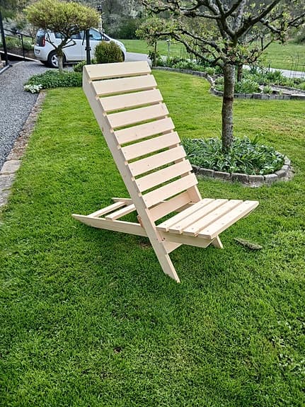 8 st typ loungestolar med bra komfort smidig att förvara