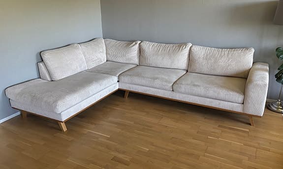 Copenhagen 4-sits Vänstervänd L-formad Schäslongsoffa i Manchester