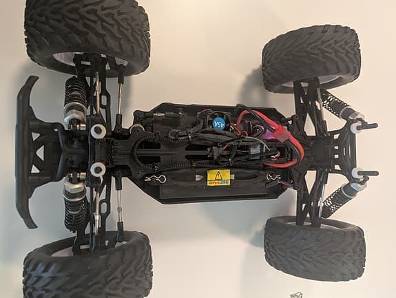 Grön radiostyrd bil monstertruck
