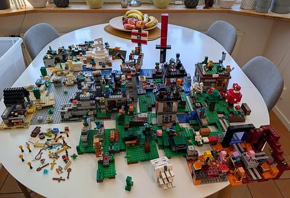 LEGO Minecraft - stor samling