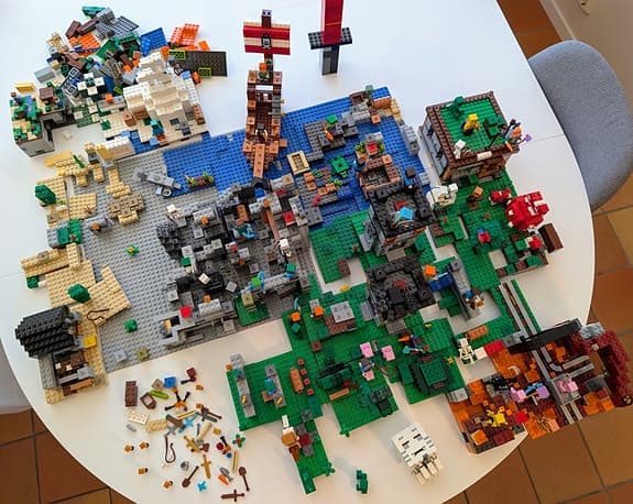 LEGO Minecraft - stor samling