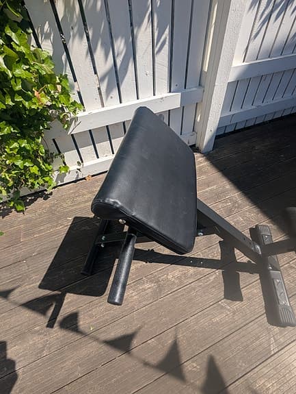 Rygglyftsbänk / hyperextension vikbar bänk svart