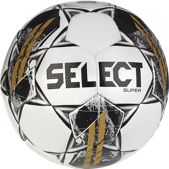 Select Super fotboll vit/svart/guld size 5