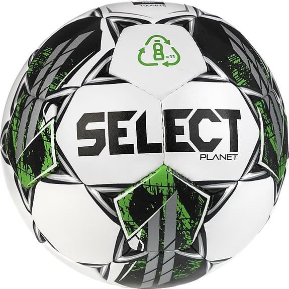 Select Planet fotboll vit/grön size 5