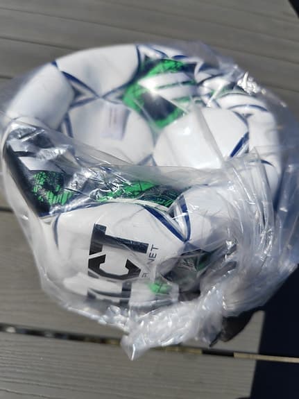 Select Planet fotboll vit/grön size 5