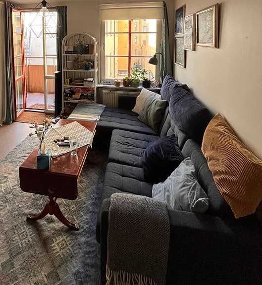IKEA grå Landskrona Soffa