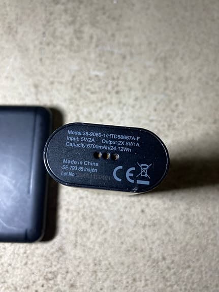 Powerbank två stycken, 11700mA