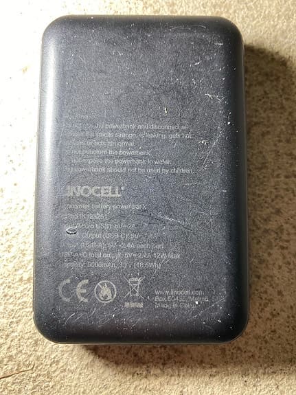 Powerbank två stycken, 11700mA