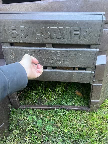 2 st Soil Saver kompostbehållare brun + grön kompost