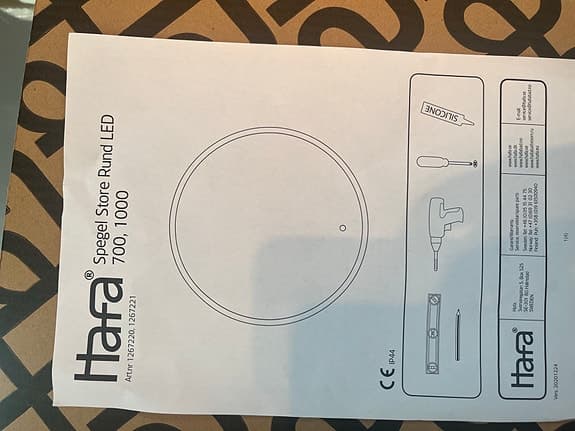 Hafa Rund badrumsspegel LED 70 cm