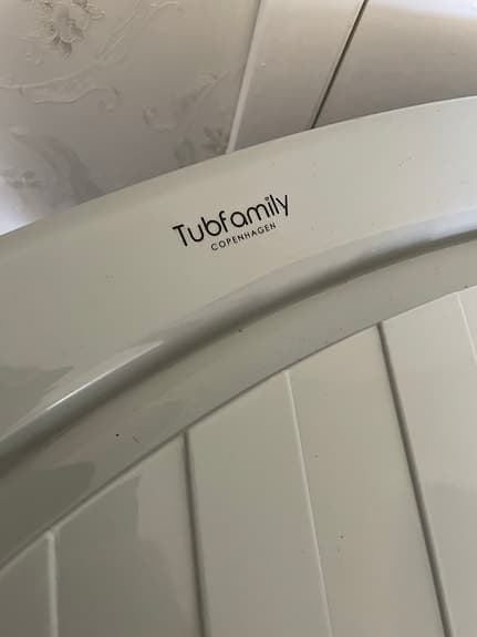 Tubfamily hopfällbart badkar grått