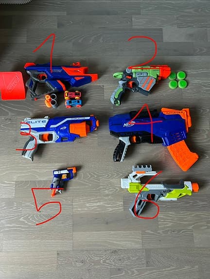 Nerf pistoler