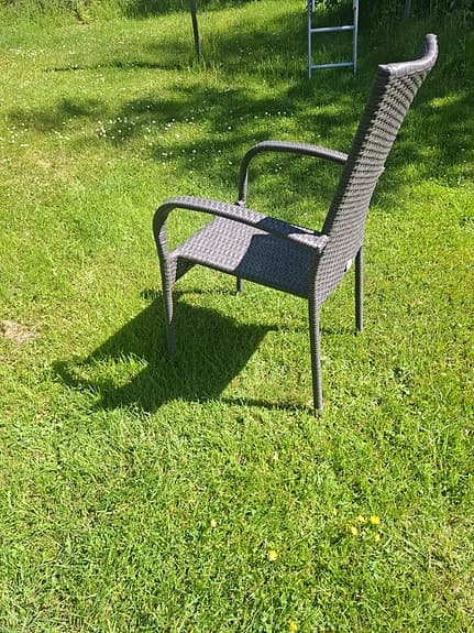 Jutlandia trädgårdsstolar konstrotting grå