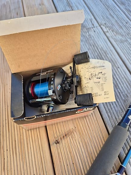 Abu Garcia Ambassadeur 523 haspelrulle med eller utan Daiwa C 3720-9A spö