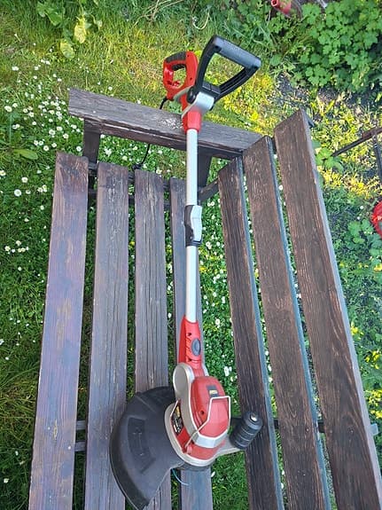 Meec grästrimmer röd/silver