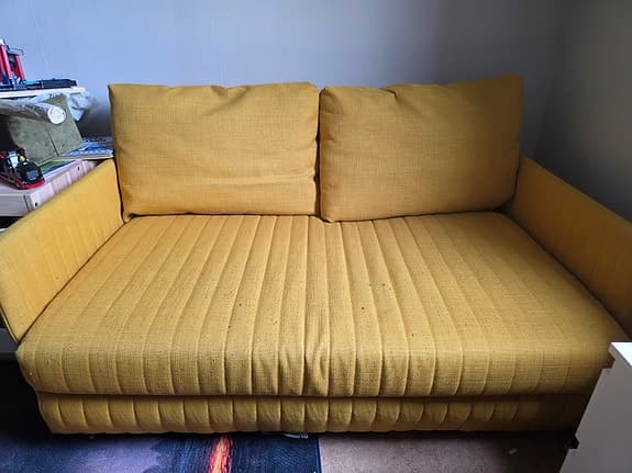 IKEA bäddsoffa gul 2-sits