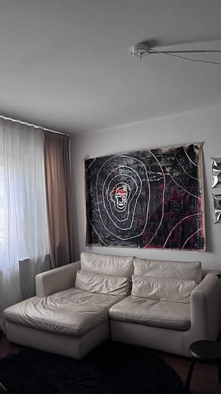 Snygg och bekväm IKEA soffa i läder