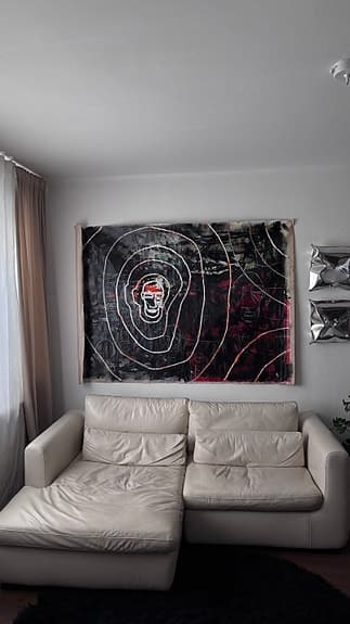 Snygg och bekväm IKEA soffa i läder