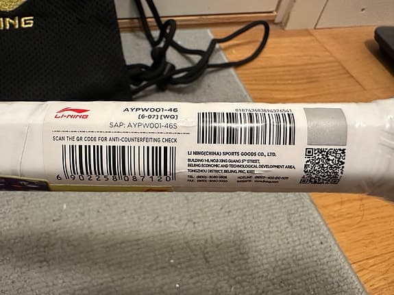 Li-Ning Badmintonrack Halbertec 9000 Power 4UG6