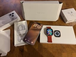 Apple iPhone 17 Pro,  Apple Watch Ultra & headset