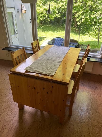 Maktgrupp bord och stolar