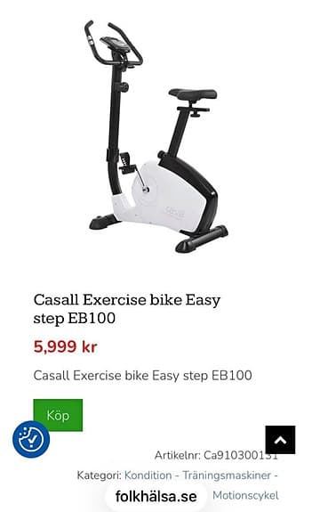 Motioncykel begagnad Casall Exercise Bike Easy Step EB100