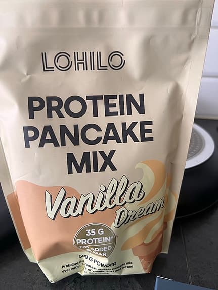 Lohilo protein pancake mix + Salte electrolytes + NutraPure cutting mix