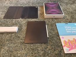 iPad Pro 12,9" M2 128GB + Apple Pencil + Smart Keyboard + extra skärmskydd