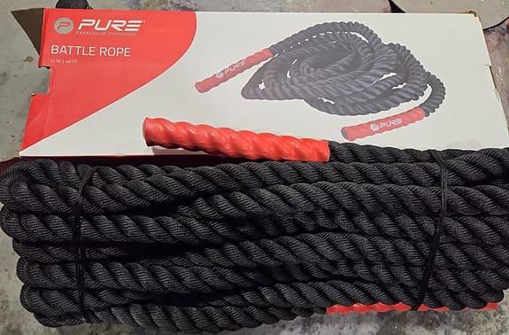 Battle rope 12 m PURE – träningsrep crossfit hemmagym