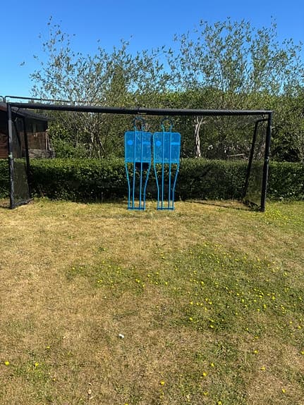 Blå fotbollsdummies / frisparksdockoer/ träningsredskap