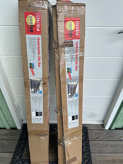 2 för 600kr Sunfun fönstermarkis manuell 120x70 cm off white