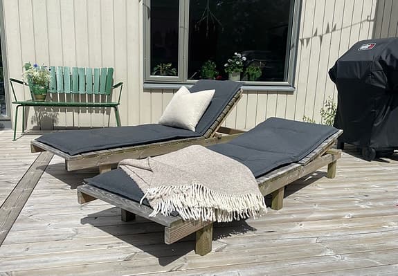 Solsäng/solstol i trä