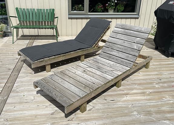 Solsäng/solstol i trä