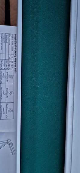 Gröna fönstermarkiser 140x70, 220x70 nya