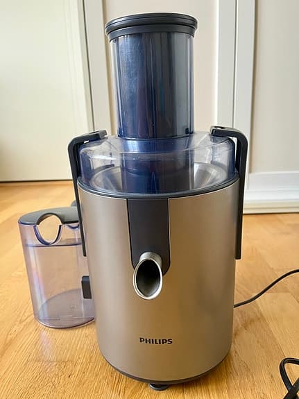 Philips juicepress juicemaskin i rostfritt stål