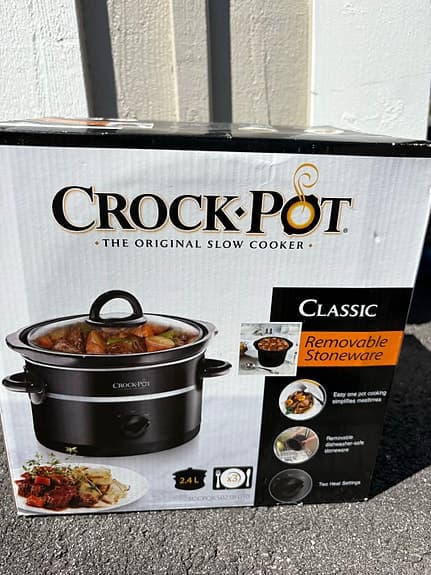 Crock-Pot Classic Slow Cooker 2,4 L – komplett i kartong