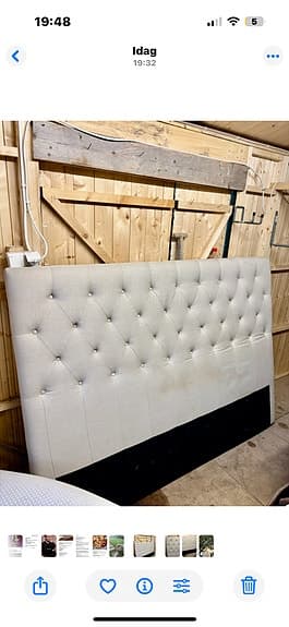 Sänggavel beige jotex